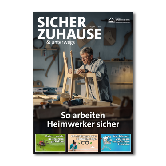 Cover "Sicher zuhause & unterwegs" Ausgabe 1/24