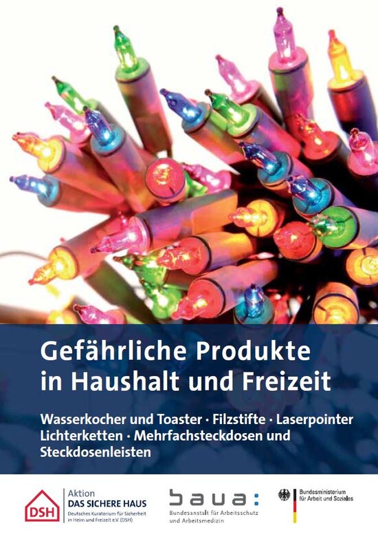 Cover: Broschüre "Gefährliche Produkte"